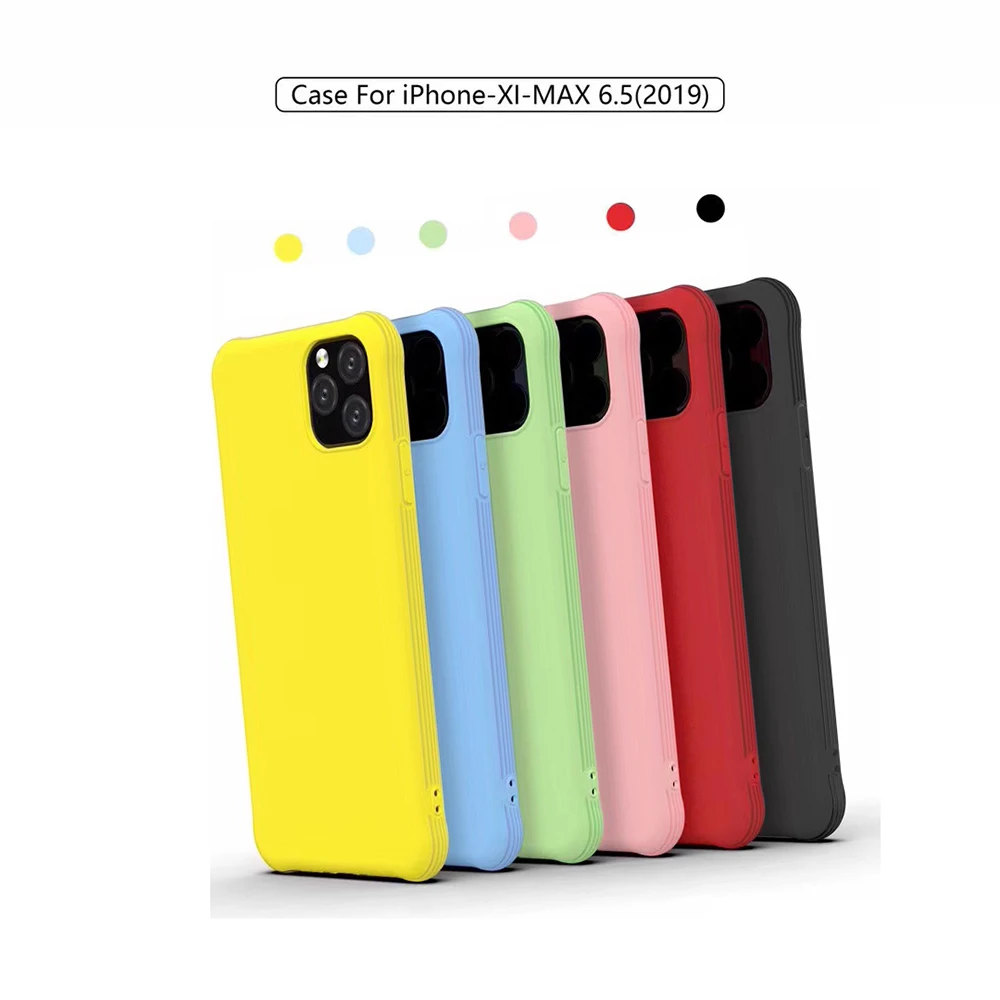 

New Slim Phone Shell Cover Drop-proof Airbag Soft Matte TPU Case for iphone 2019 XI MAX X XS XR 10 7 8 6 6S Plus Fashion Cute