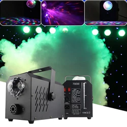 Mini Machine à fumée boule magique RGB 700W, télécommande sans fil, pour scène Disco, Bar, fête de mariage, offre spéciale 