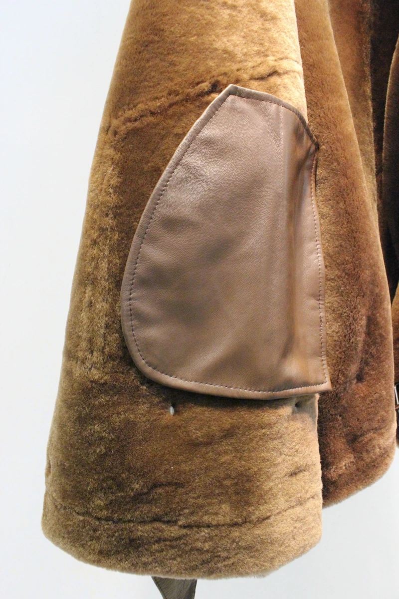 Новинка, зимняя женская куртка из натуральной кожи, превосходное качество, натуральный мех мериноса, овчина, куртка из натуральной кожи