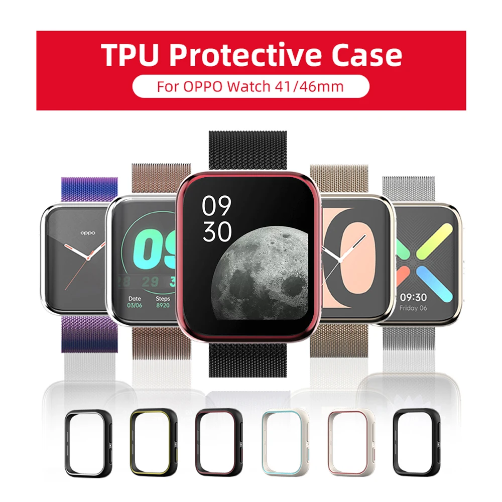 Custodia Protettiva In Tpu Morbido Sikai Per Oppo Watch 41/46Mm Cover Paraurti Protector Shell Per Oppo Watch 41Mm 46Mm Accessori