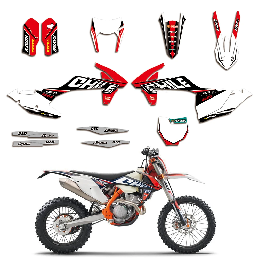 Ktm Graphics Kit For Motorcycles