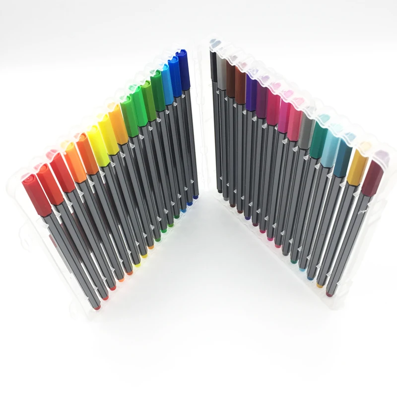thumbnail image 2 of Fineliner Pens, Set Of 24 Fineliners, 0.4 Mm Tips Fine Point Markers, Assorted Art Pens, Water-Based Fine Tip Markers For Drawing, Sketching 2 of 14