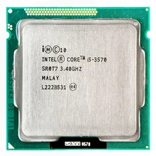 Intel processador core i5 3570, processador i5 -3570 3.4ghz/6mb lga 1155 cpu hd 2500 com suporte memória: DDR3-1333, DDR3-1600