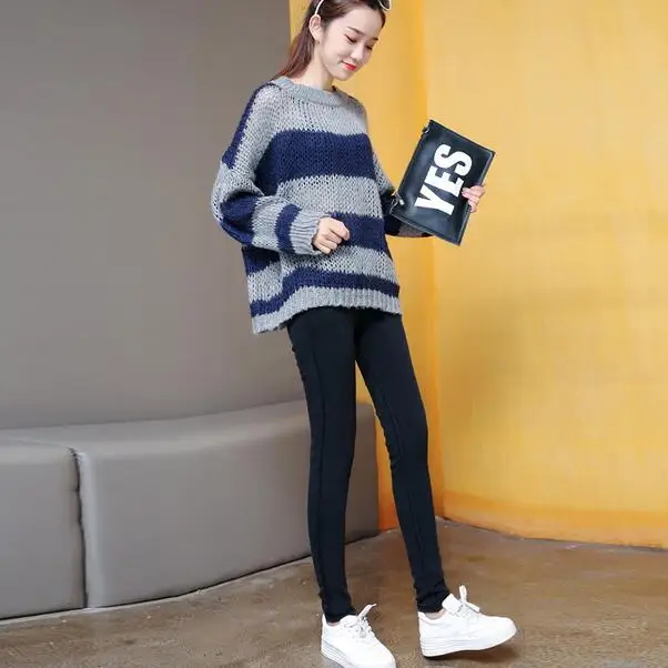 M-XL, теплые обтягивающие леггинсы, зима-весна, новые женские длинные хлопковые леггинсы, черные, плюс размер, высокая талия, одноцветные леггинсы DJ38