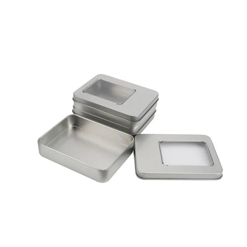 #Special Offers Silver Clear Window Top Tin Storage Box For Business Card Keys Organizador 12Pieces/lot Metal Container Storage Case 115*85*22mm #Special Offers Silver Clear Window Top Tin Storage Box For Business Card Keys Organizador 12Pieces/lot Metal Container Storage Case 115*85*22mm