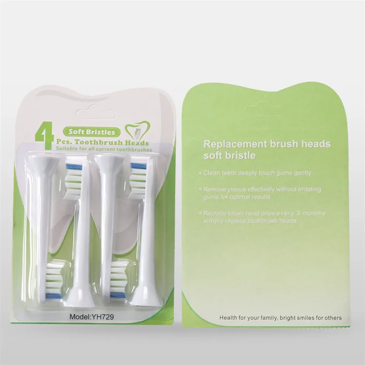 Electric Toothbrush Head HX6064 Adult Acoustic Replaceable Toothbrush Head YH729 DuPont Soft Bristle Diamond White Type
