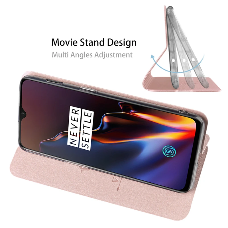 Чехол для Oneplus 6 T, чехол one plus, 6 т флип-чехол из искусственной кожи, силиконовый MOFi защитный чехол, роскошный чехол 1+ 6 T, чехол для телефона