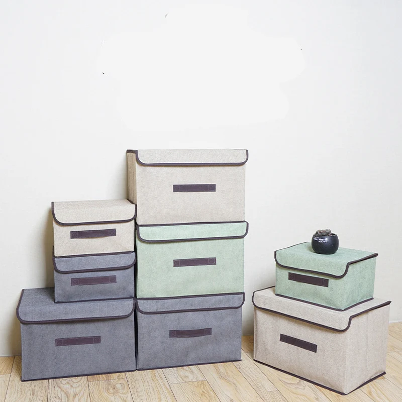 

2020 New Non-woven Foldable Storage Box Portable Dustproof Clothes Storage Boxs Toy Bins