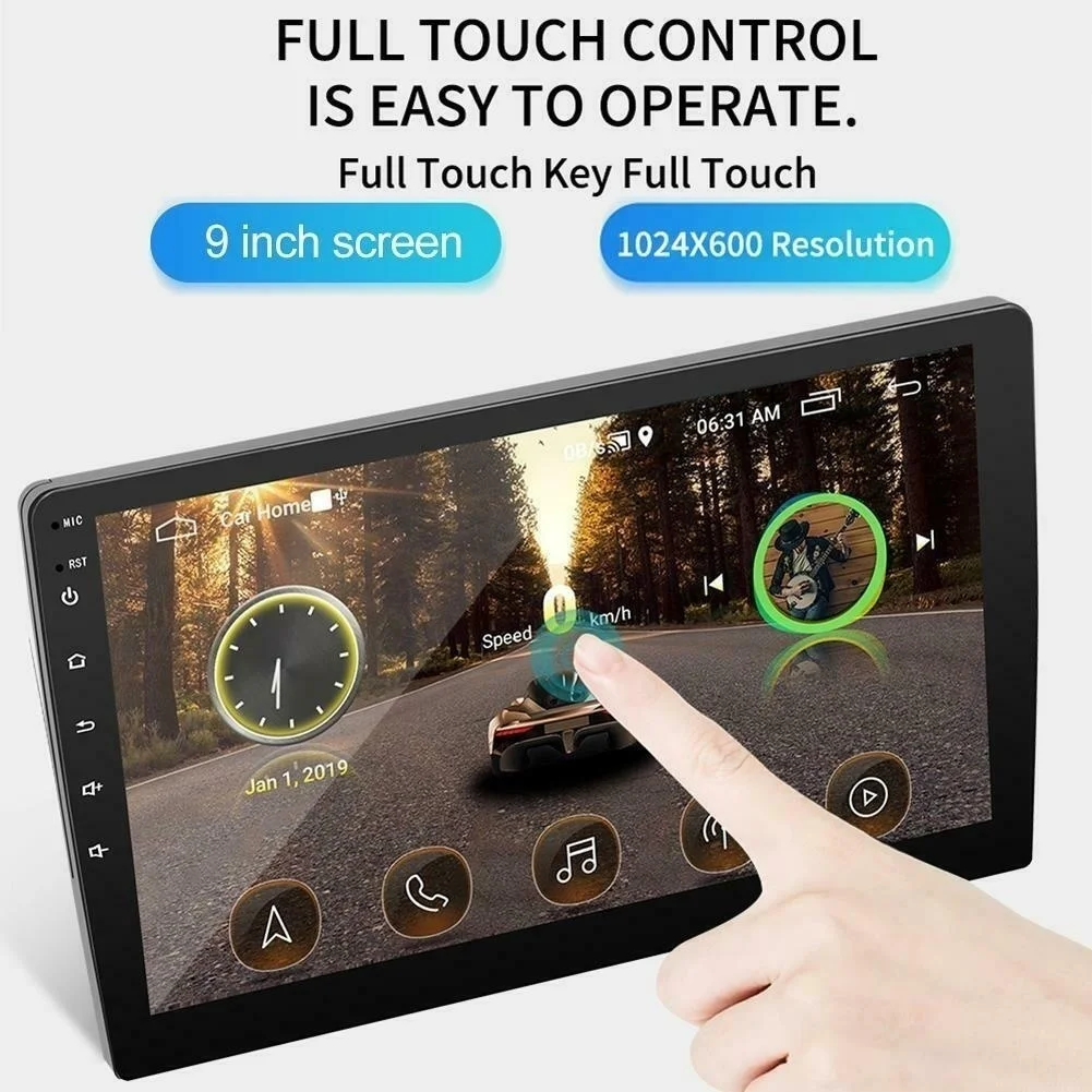 Авторадио 10 1 &quotAndroid 8 2DIN автомобильное стерео четырехъядерное Сенсорное радио Wi