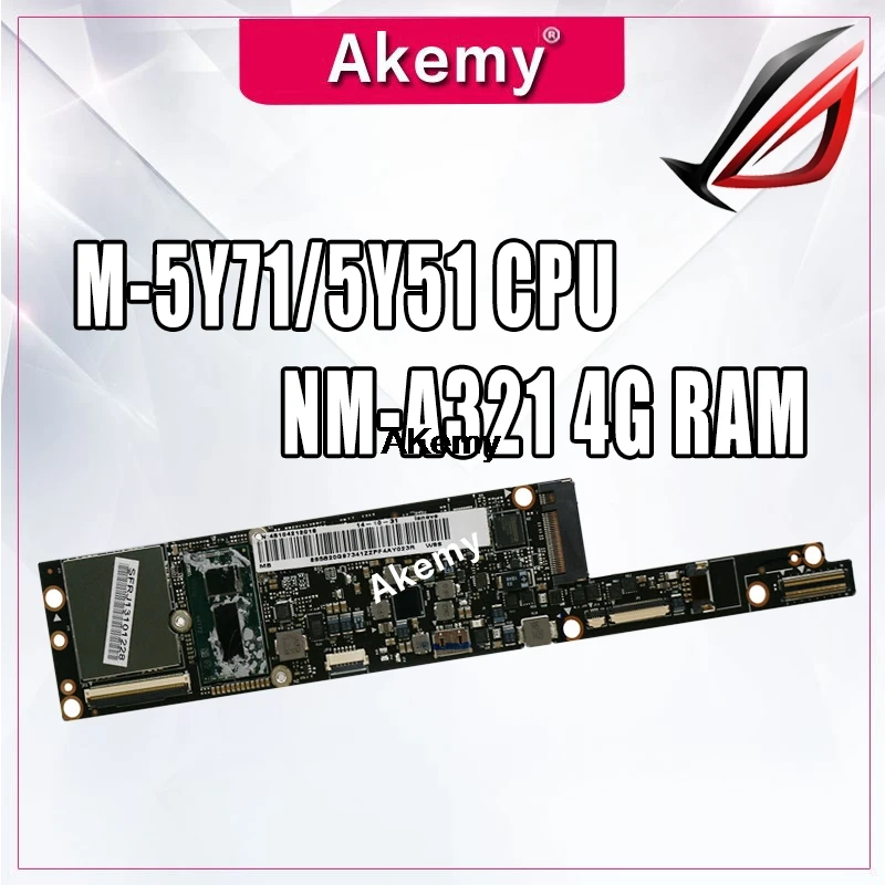 AIUU2 NM-A321 Laptop motherboard for Lenovo YOGA3 Pro 13 Test original mainboard 4G-RAM M-5Y71/5Y51 CPU