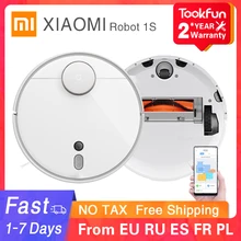2020 XIAOMI MIJIA Mi Robot süpürge 1S 2 ev otomatik süpürme toz Sterilize siklon emme WIFI APP akıllı planlanan RC
