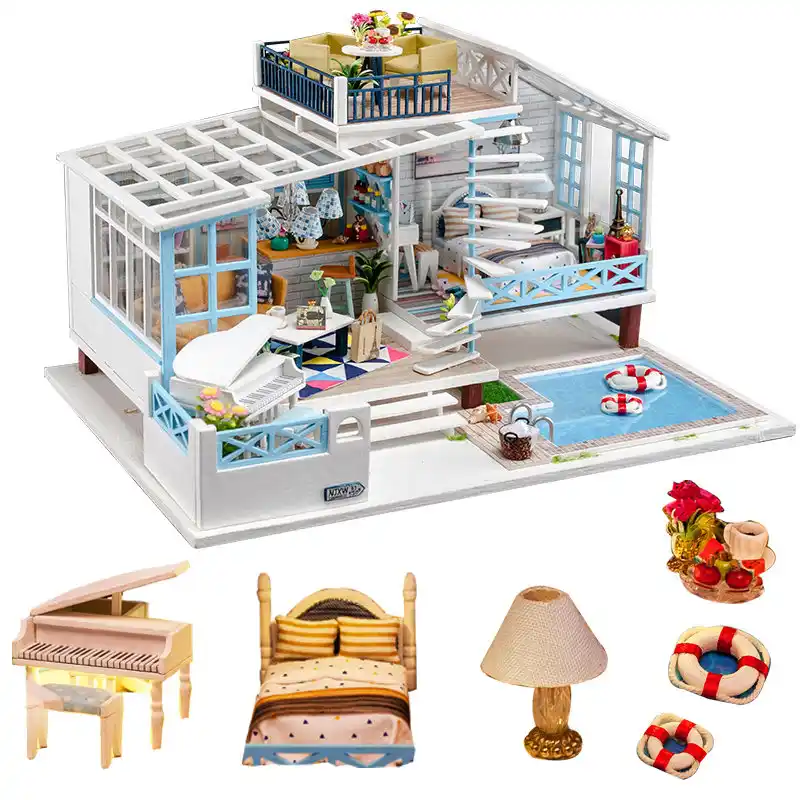 diy dollhouse with pool