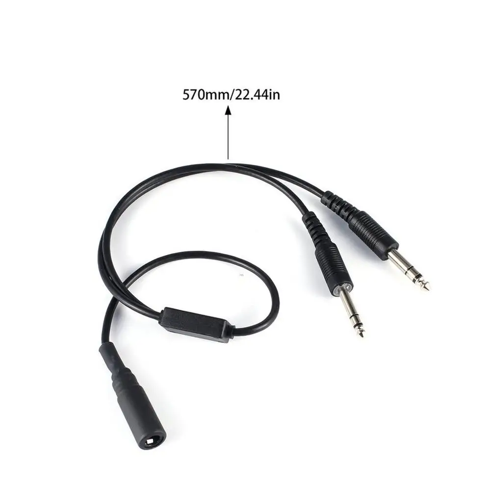 

High Quality Replacement Helicopter To General Aviation Headset Adapter Cable For Clark AVCOMM U 174