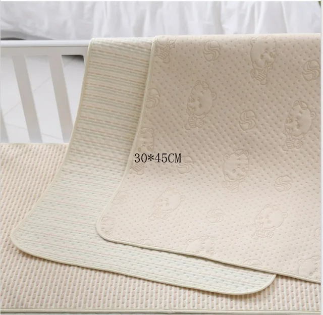 30x45cm 4 Layers Nappy Changing Pads Cover strong absorbent waterproof baby diaper changing mat reusable baby mattress changing mat baby - Color: 30x45cm