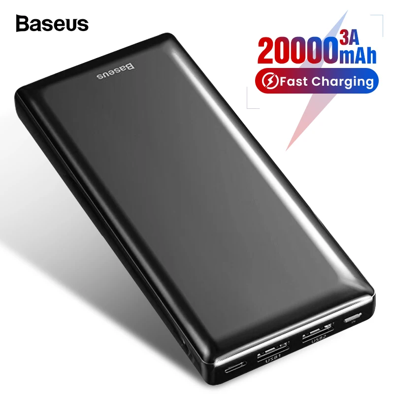 Ceny Baseus 20000 mAh Power Bank dla iPhone 11 Xiao mi mi Samsung 20000 mAh Powerbank przenośna bateria zewnętrzna paczka ładowarka Poverbank