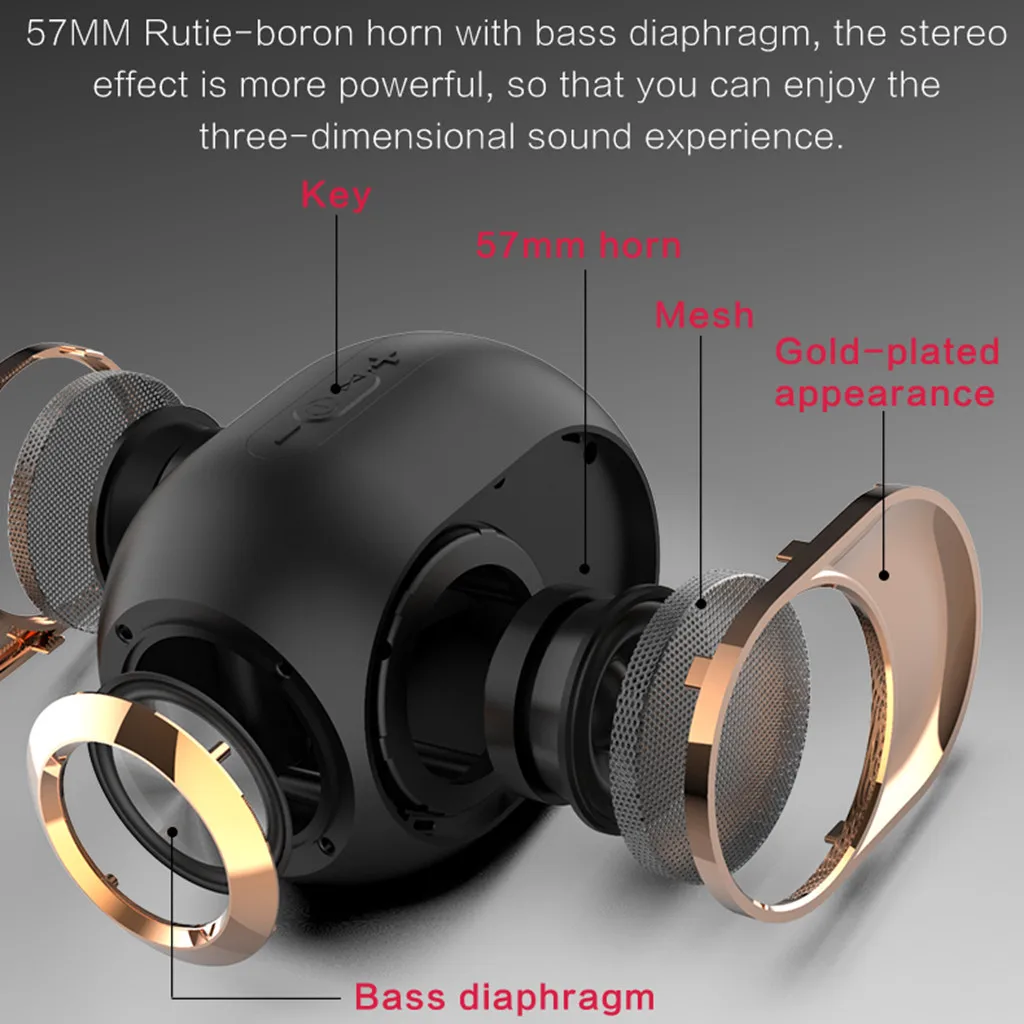 X6 HIFI портативный беспроводной Blueteeth 5,0 стерео звук FM TWS SD карта дополнительный громкоговоритель высокого качества