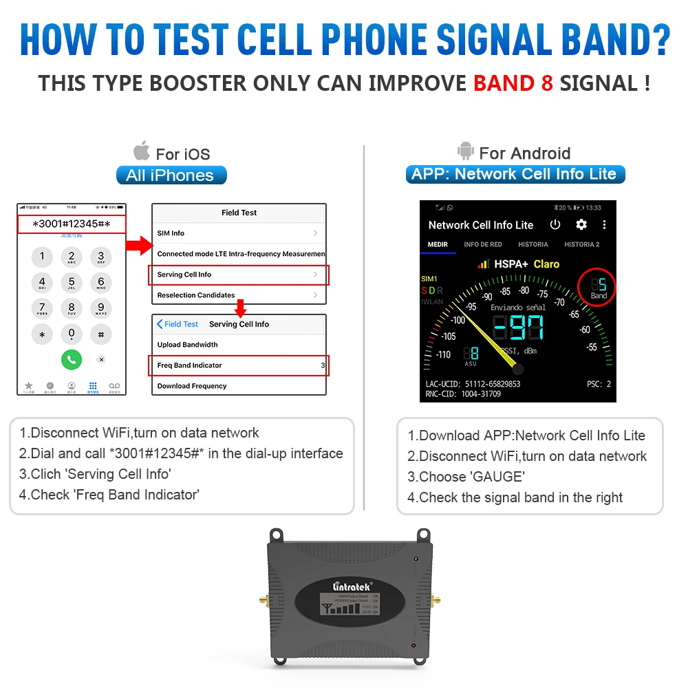 gsm репитер 2G полный набор GSM 900 МГц мобильный усилитель сигнала ЖК дисплей лучший