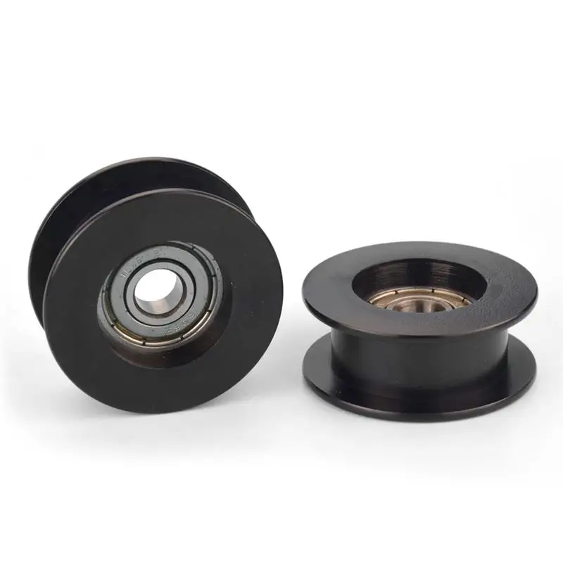 10 Stück/50 Stück 8 x 40 x 16,5 mm Nylonbeschichteter Kunststoff H-Typ-Rillenriemenscheibe POM-Rollenführungsrad 608ZZ Bohrungsgröße 8 mm Durchmesser 40 mm – Detail 4