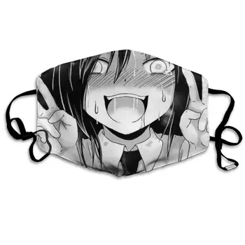 

Mouth Mask Ahegao Uniform Print Masks - Breathable Adjustable Windproof Mouth-Muffle, Camping Running for Women and Men