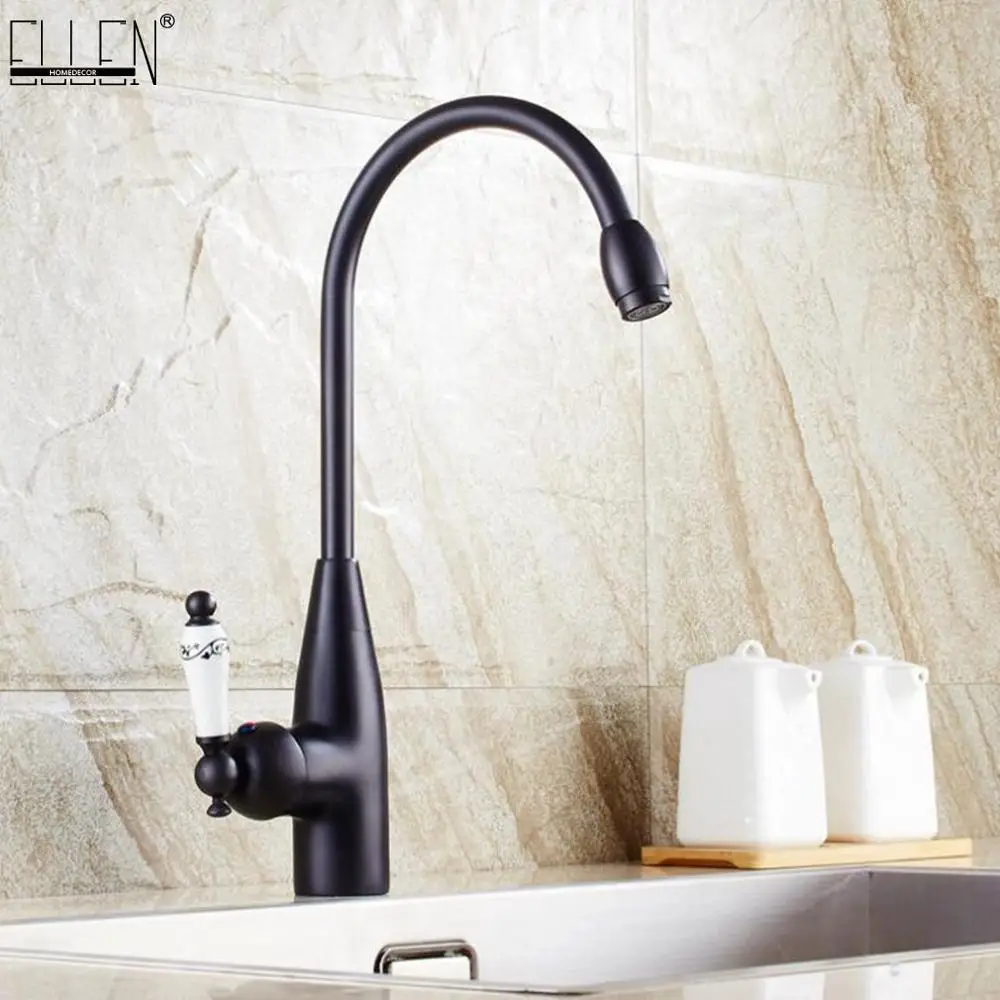 vidric-deck-mounted-kitchen-faucets-black-hot-cold-water-mixer-crane-oil-rubble-bronze-finished-copper-faucet