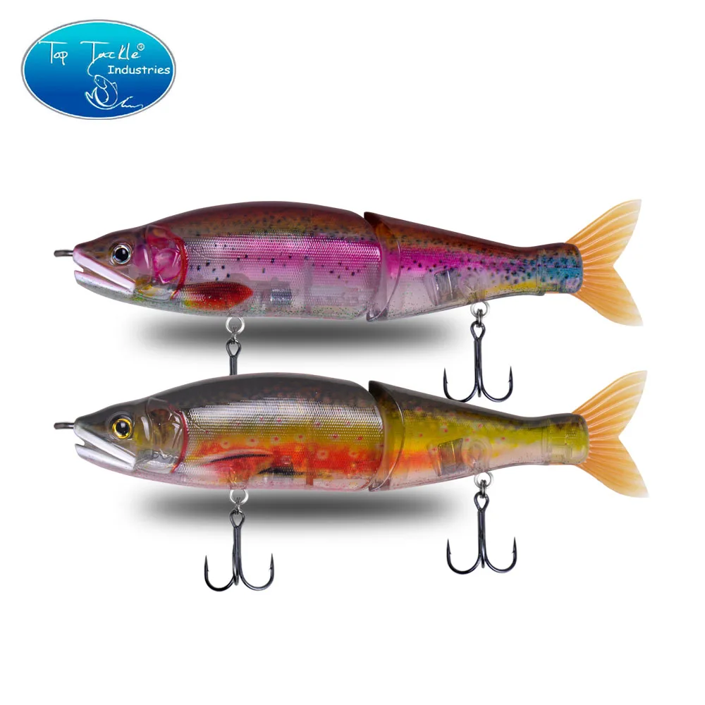 Swimbait-señuelo de pesca flotante de hundimiento lento, 178mm, artificial, para agua salada o agua dulce, cebos articulados de lubina grande CF