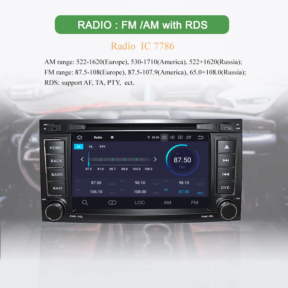 Top BONROAD Android 9.0 Car DVD Multimedia Player For Volkswagen forTouareg  GPS Navigation Radio with RDS Radio DSP RAM 4G 4