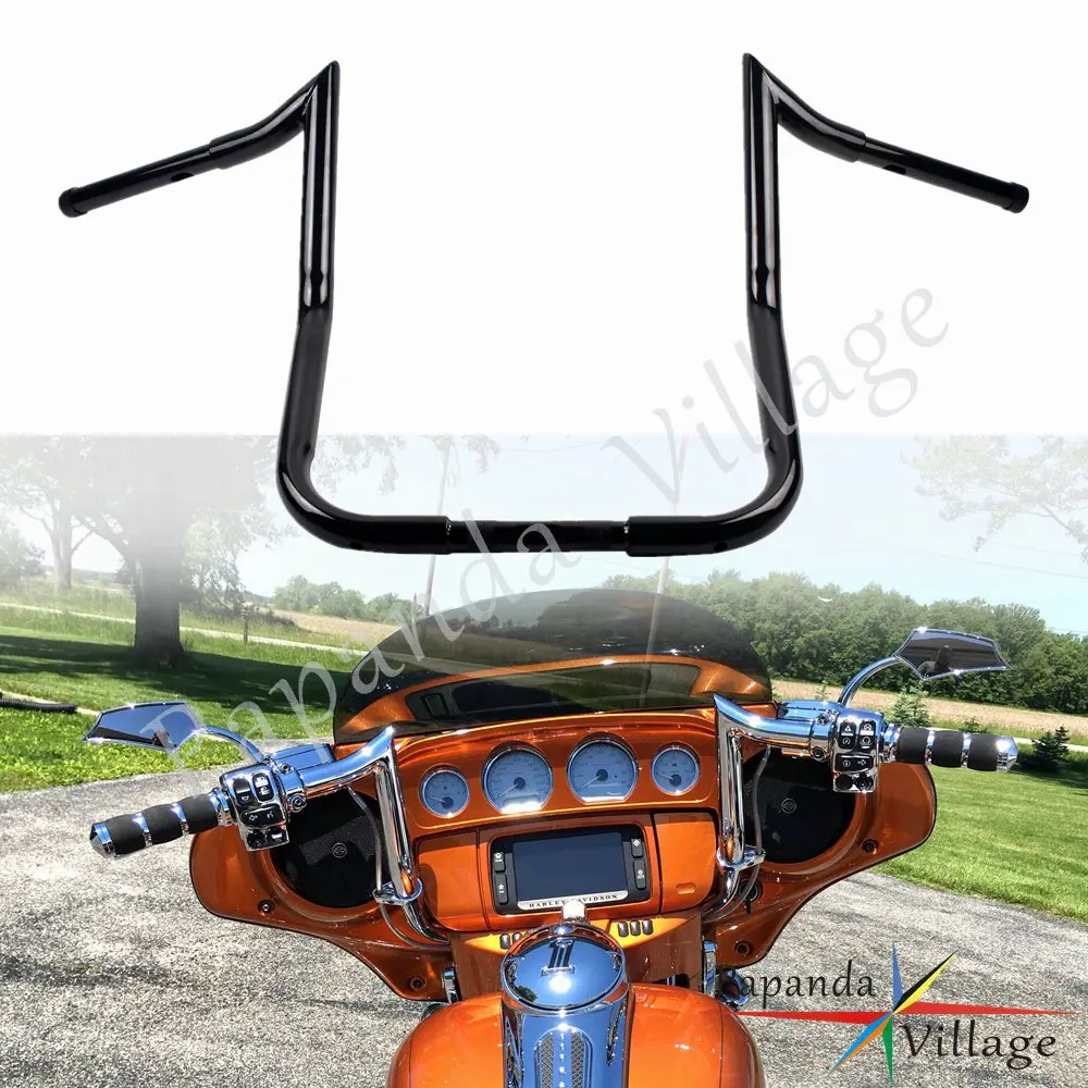 Barra Carenatura Batwing Moto 37 ''Largo 1-1/2" Manubrio Appendiabiti Ape 12 "14" 16 "Aumento Per Harley Touring Dressers Baggri 82-20