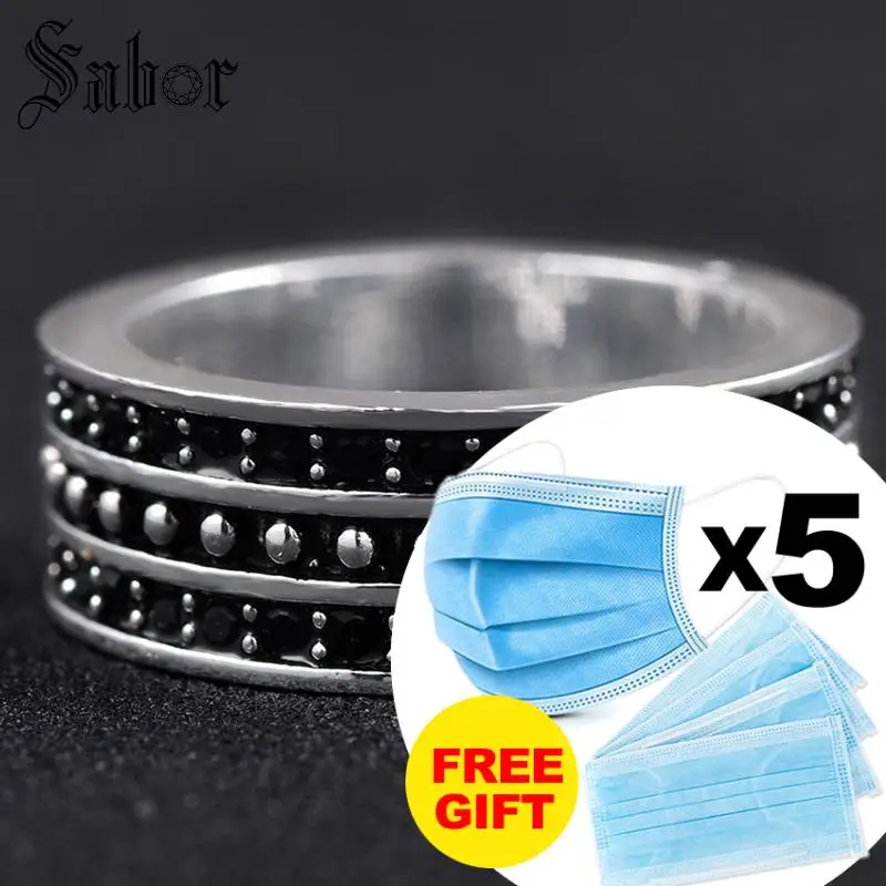 Wedding Jewelry Top Quality Two Rows Black Crystal mens Ring Free Shipping silver color thomas jewellery womens | Украшения и