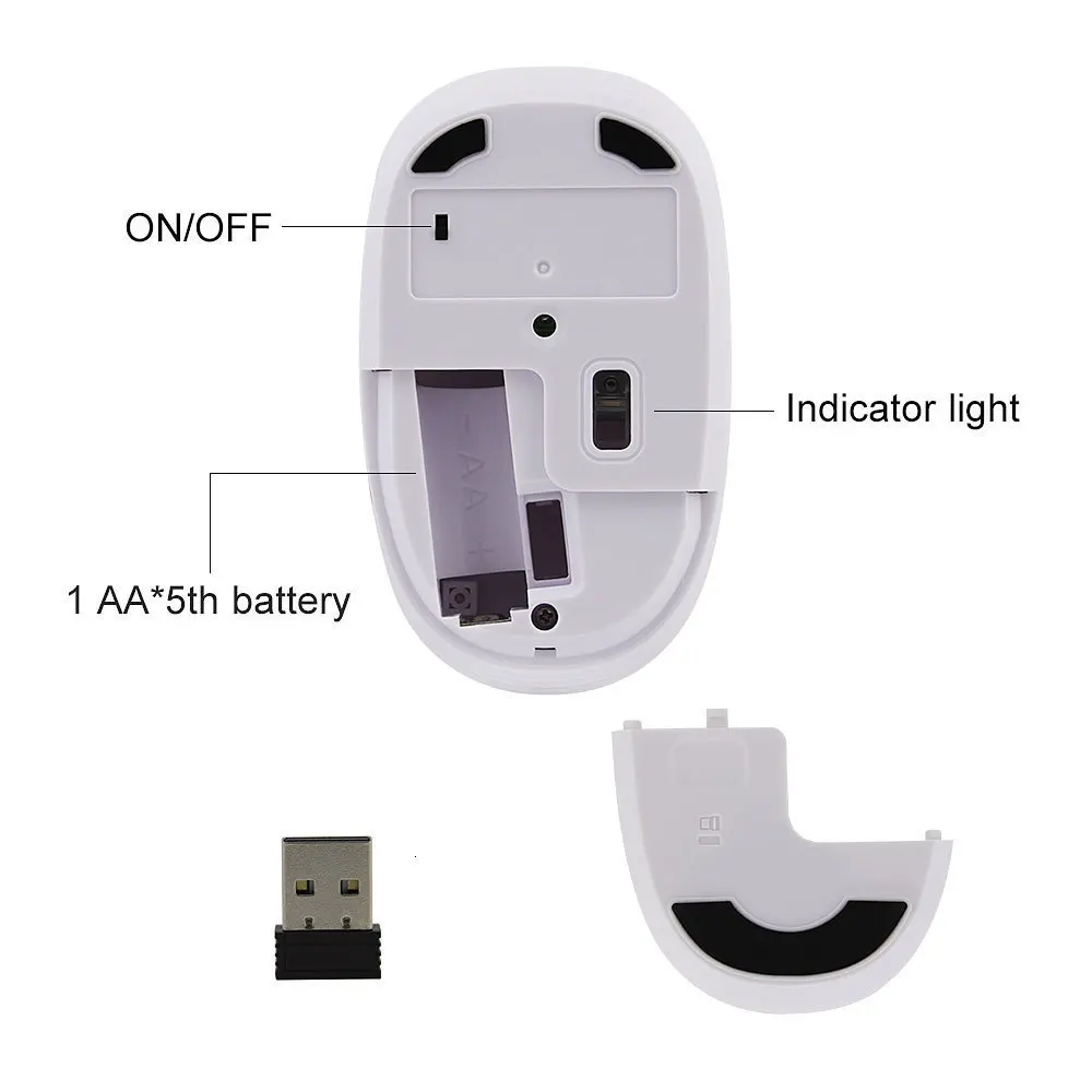 Creative Wireless Mouse Cute Computer Mouse