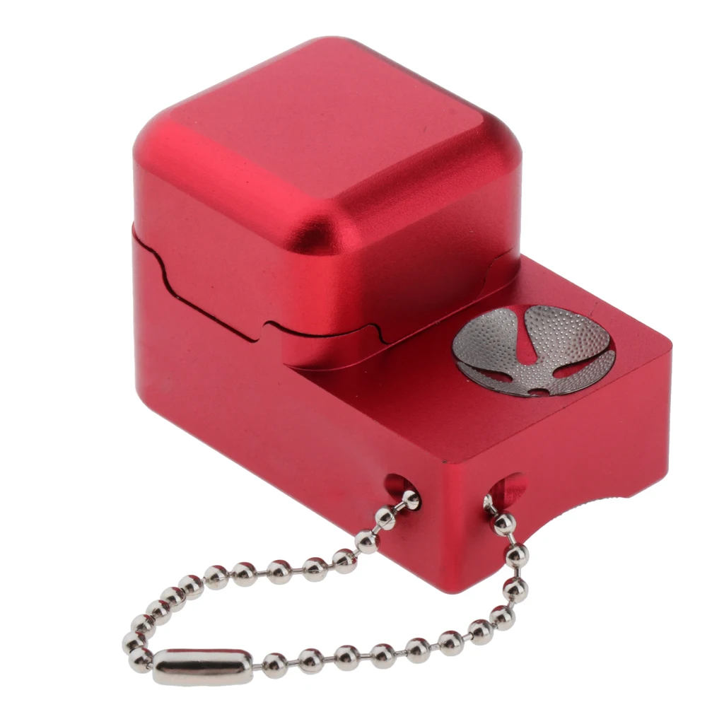Red 3x3x4.5CM Снукер Держатель корпуса мелки коробка для переноски с Prod Scuffer бильярдные аксессуары красный черный - Цвет: Red 3x3x4.5CM