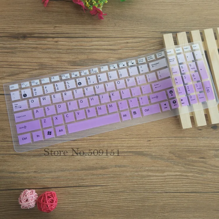 Силиконовая Защитная пленка для клавиатуры ноутбука Asus Y581L A550 A550VB X501A X552C X552M UX510UX