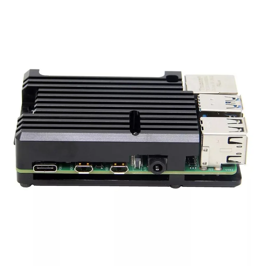 Чехол для планшета подходит для Raspberry Pi 4B защитная коробка с ЧПУ корпус из алюминиевого сплава распределительная коробка планшетный ПК кожаный коврик Case-L829