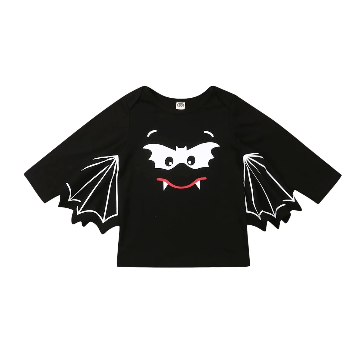 2019 Brand Newborn Baby Girl Boy Brother Sisters Halloween Bat Clothes Romper T-Shirt Tops Cool Costume Party Clothes 3M-5Y
