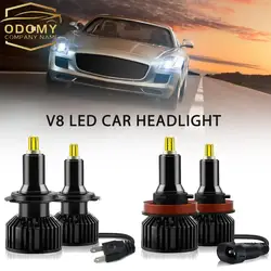H4 h7 h1 conduziu as lâmpadas do farol do carro 60 w 18000lm 10 32v conduziram o bulbo h7 6000k que estilo CSP LED lâmpadas da névoa do farol do automóvel da microplaqueta canbus