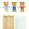 Baby Kids Toys Wooden Bear/Profession Suit Changing Clothes Magnetic Puzzles Set 6 Clothes Jigsaw Box Educational Children 5