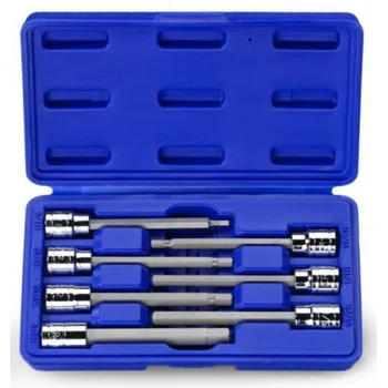 

7 Pcs/Set Extra Long Hex Bit Socket 1/8 5/32 3/16 7/32 1/4 5/16 3/8 Tools