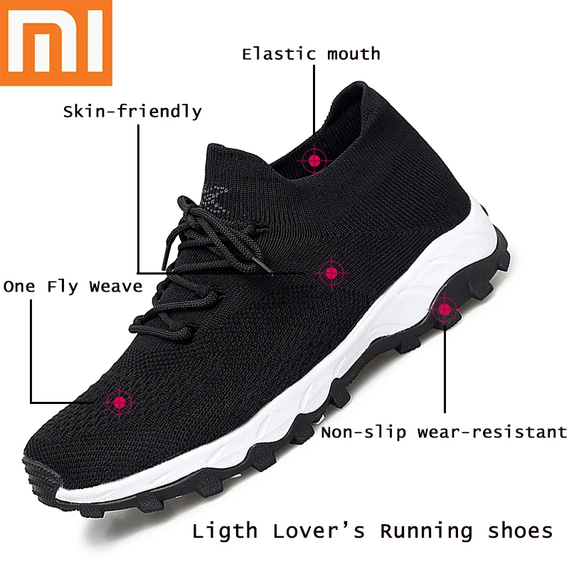 Xiaomi Lover's беговые кроссовки Flyknit мужские 36 женские Беговые теннисные кроссовки Hombre 46 топ-тек дышащие весна лето осень 47