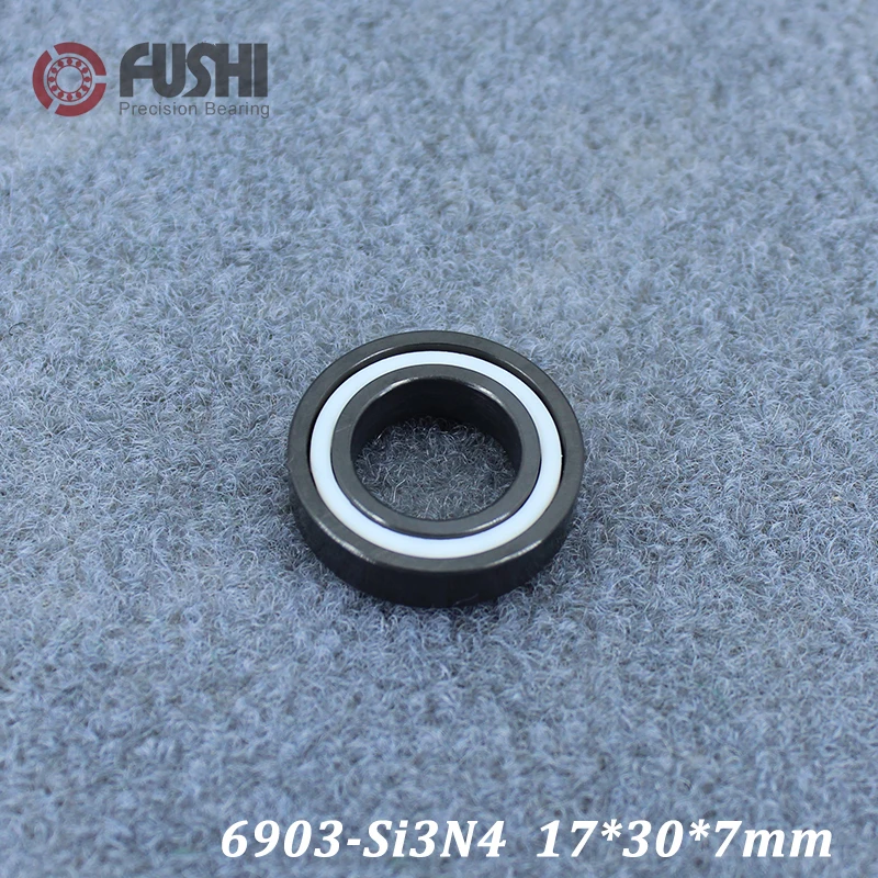 6903 Full Ceramic Bearing ( 1 PC ) 17*30*7 mm Si3N4 Material 6903CE All Silicon Nitride Ceramic 6903 Ball Bearings