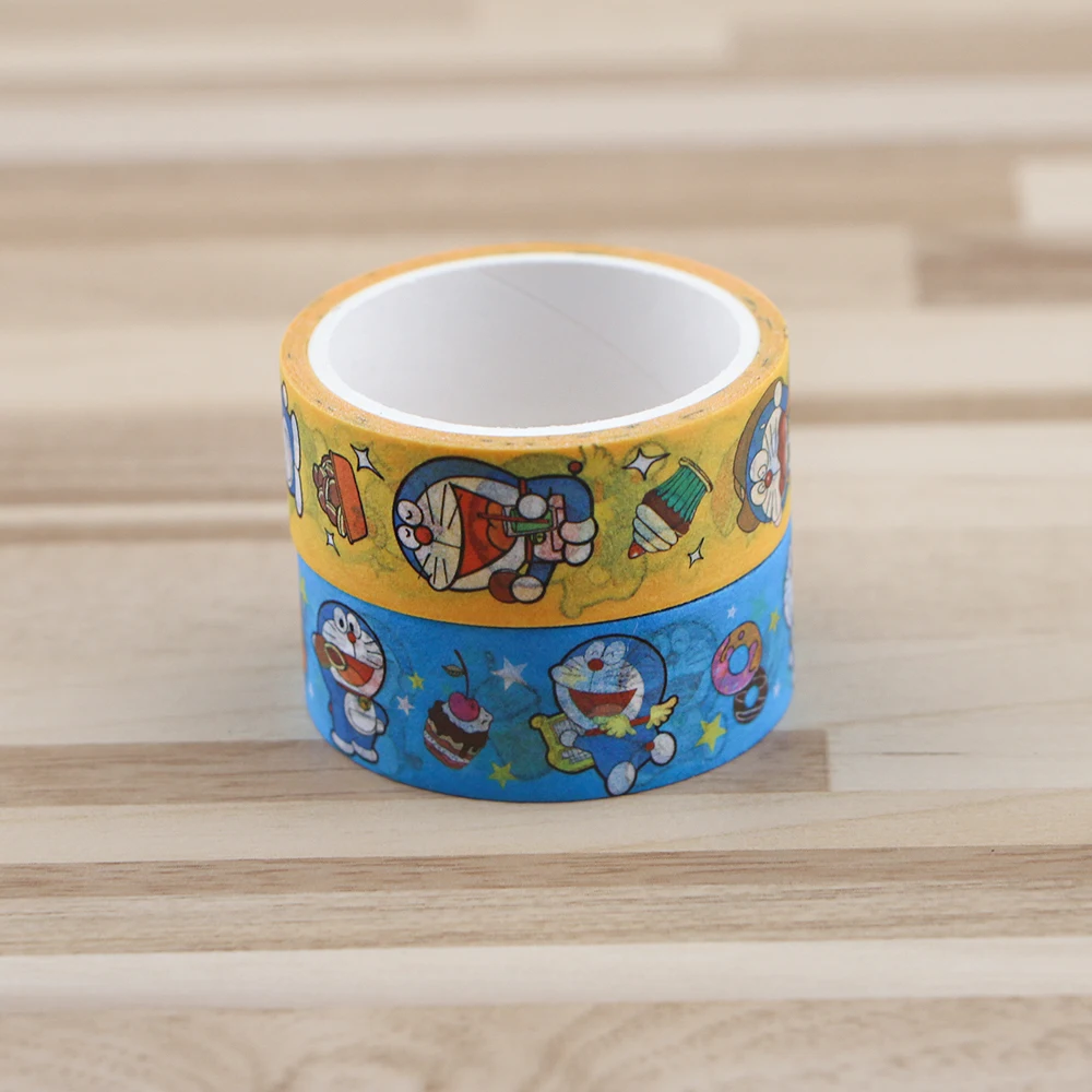 Ranрасположенный R840 милый Дораэмон с рисунком клейкая лента из рисовой бумаги