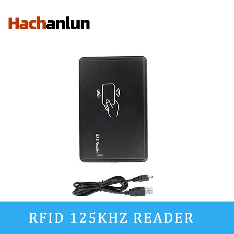 

RFID кардридер 125 кГц, новый ID Портативный USB-ридер с бесплатным приводом, только брелоки ID EM4100, бирка, использование с мобильными телефонами