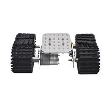 Набор для творчества, мини робот-Танк из алюминиевого сплава, шасси, робот 12 В постоянного тока, мотор-редуктор, ручной светильник, танк, робот-шасси