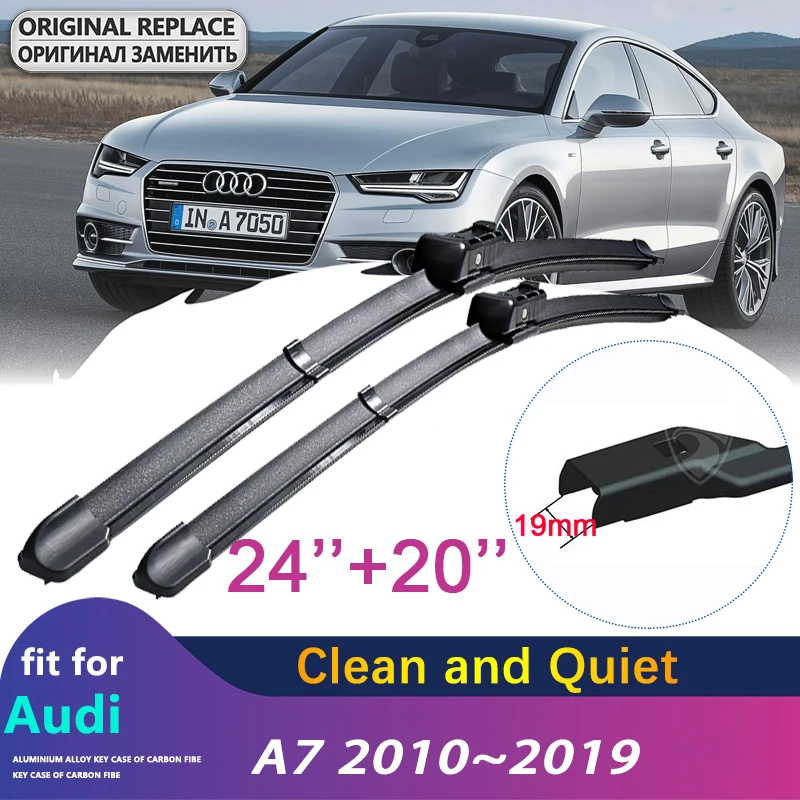 

Автомобильные стеклоочистители для Audi A7 2010 ~ 2019 RS7 4G8 4K8, стеклоочистители для лобового стекла, автомобильные аксессуары 2011 2012 2013 2014 2015 2016