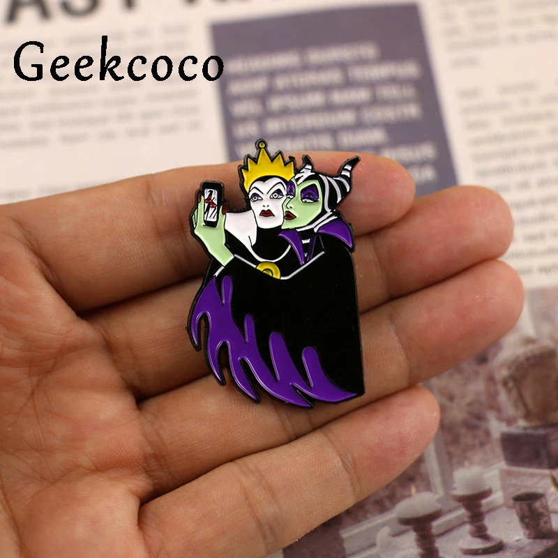 Maleficent фильм цинковый сплав галстук булавки значки para рубашка сумка Одежда Кепка рюкзак броши для обуви значки медали украшения J0674