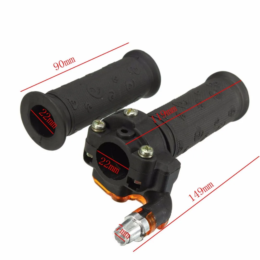 Restrictable Twist Throttle Grip Cable Set For 47 49 cc Mini Dirt Bike Quad ATV