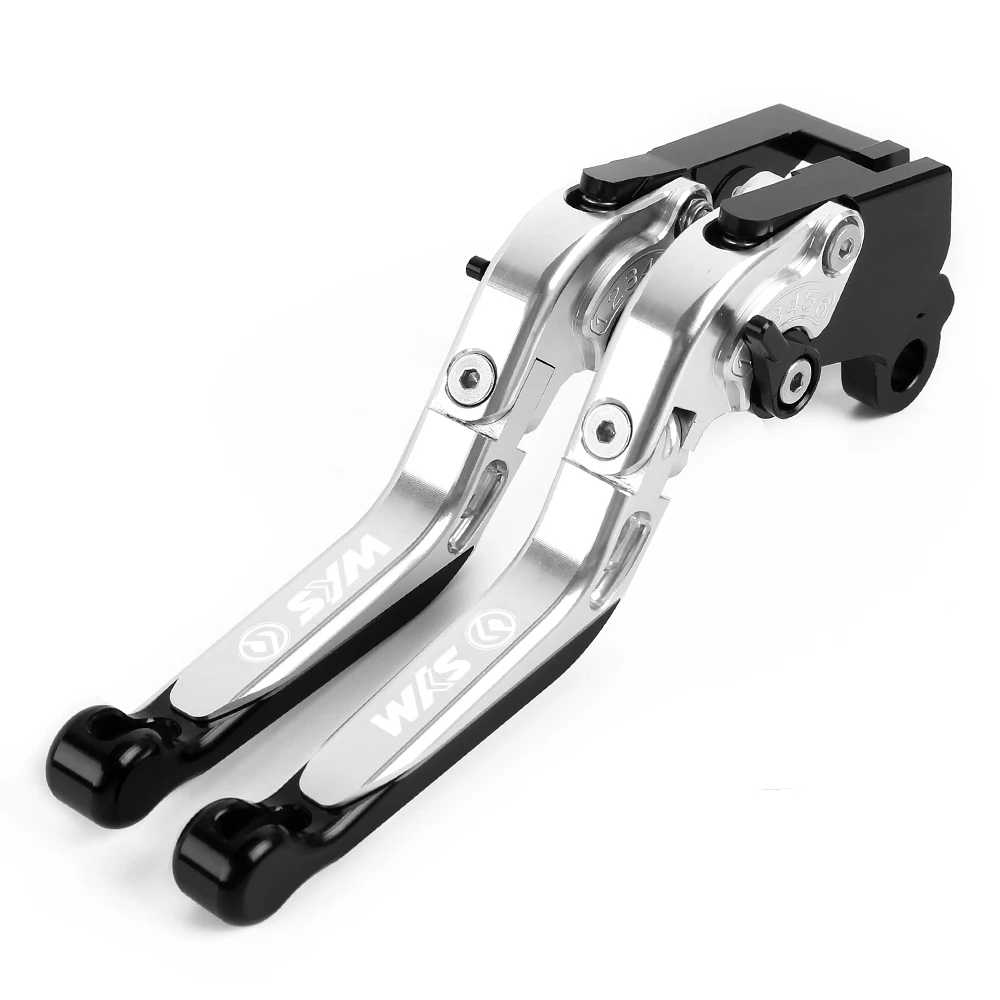 Для SYM CRUISYM150 CRUISYM180 CRUISYM 150 180 аксессуары для мотоциклов CNC алюминиевые регулируемые складные тормозные рычаги сцепления - Цвет: Silver BK