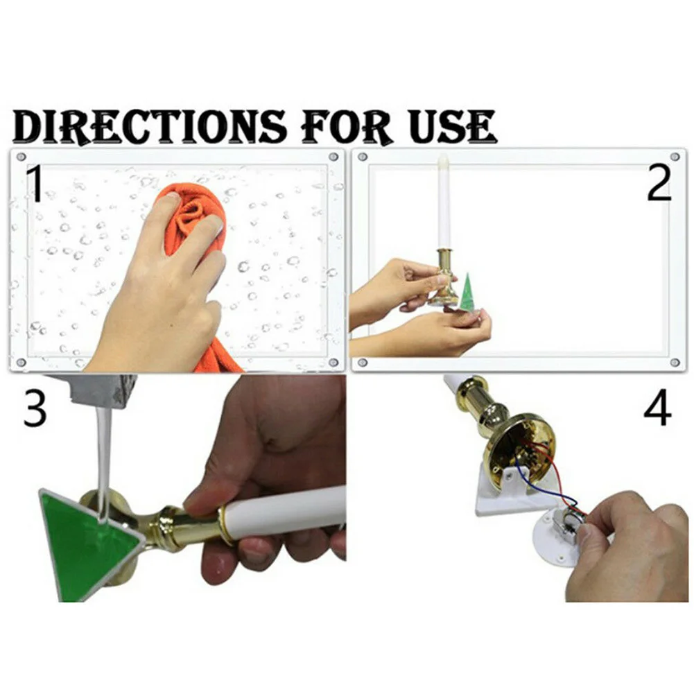 2PCS USB Rechargeable Wedding Home Decor Bathroom Battery Powered Energy Saving Candle Light Bar ABS Led Party Courtyard