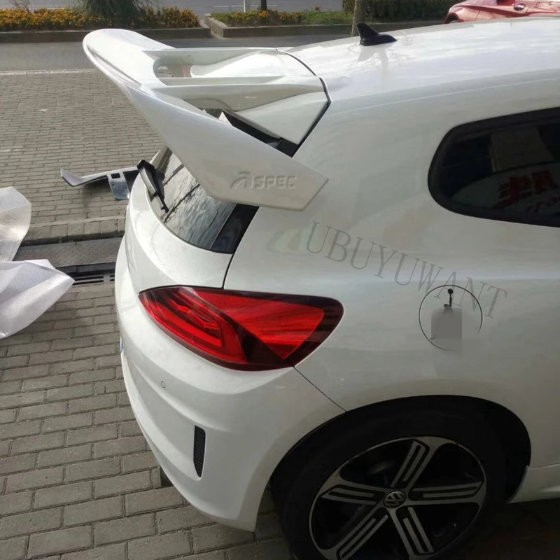 Для Volkswagen Scirocco спойлер 2010+ ABS Материал задний спойлер на крышу оконные задние крылья автомобильный Стайлинг