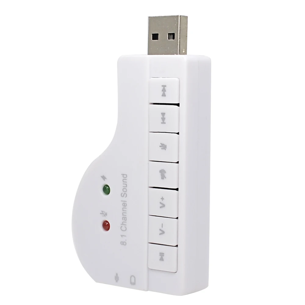 

External USB sound card adapter 8.1 channel 3D audio headset microphone 3.5mm headset laptop PC