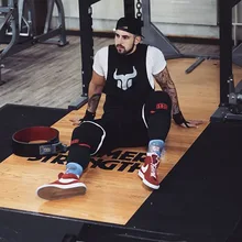 Стильный мужской Спортивный Повседневный жилет для занятий фитнесом, тренировочный, свободный, дышащий, для бега, баскетбола, быстросохнущий, без рукавов