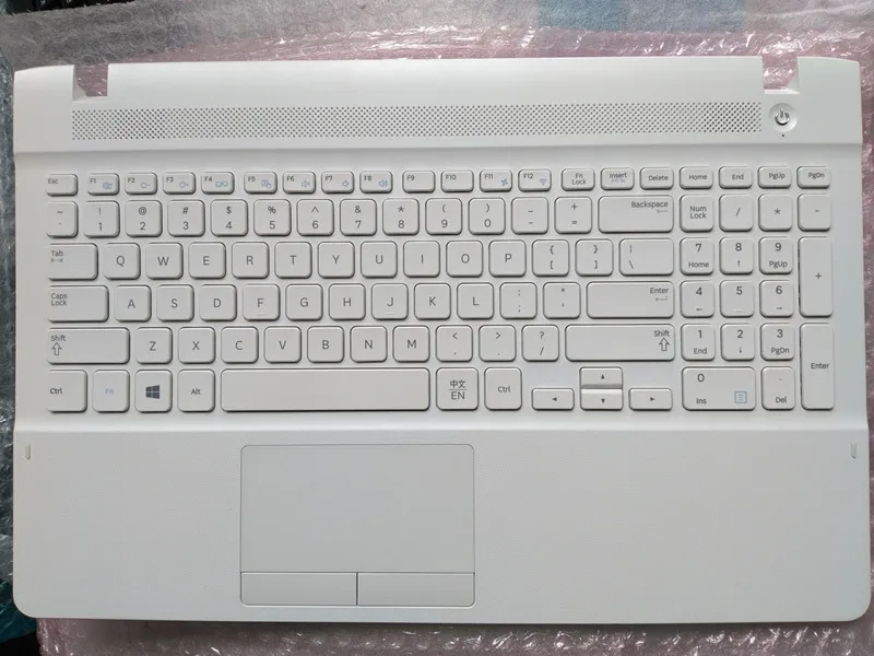 

US layout New laptop keyboard with touchpad palmrest for samsung 270E5J 270E5G 270E5U 270E5R white